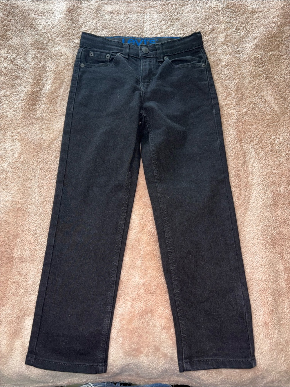 Levi's boys Black Straight-Leg Jeans size 7